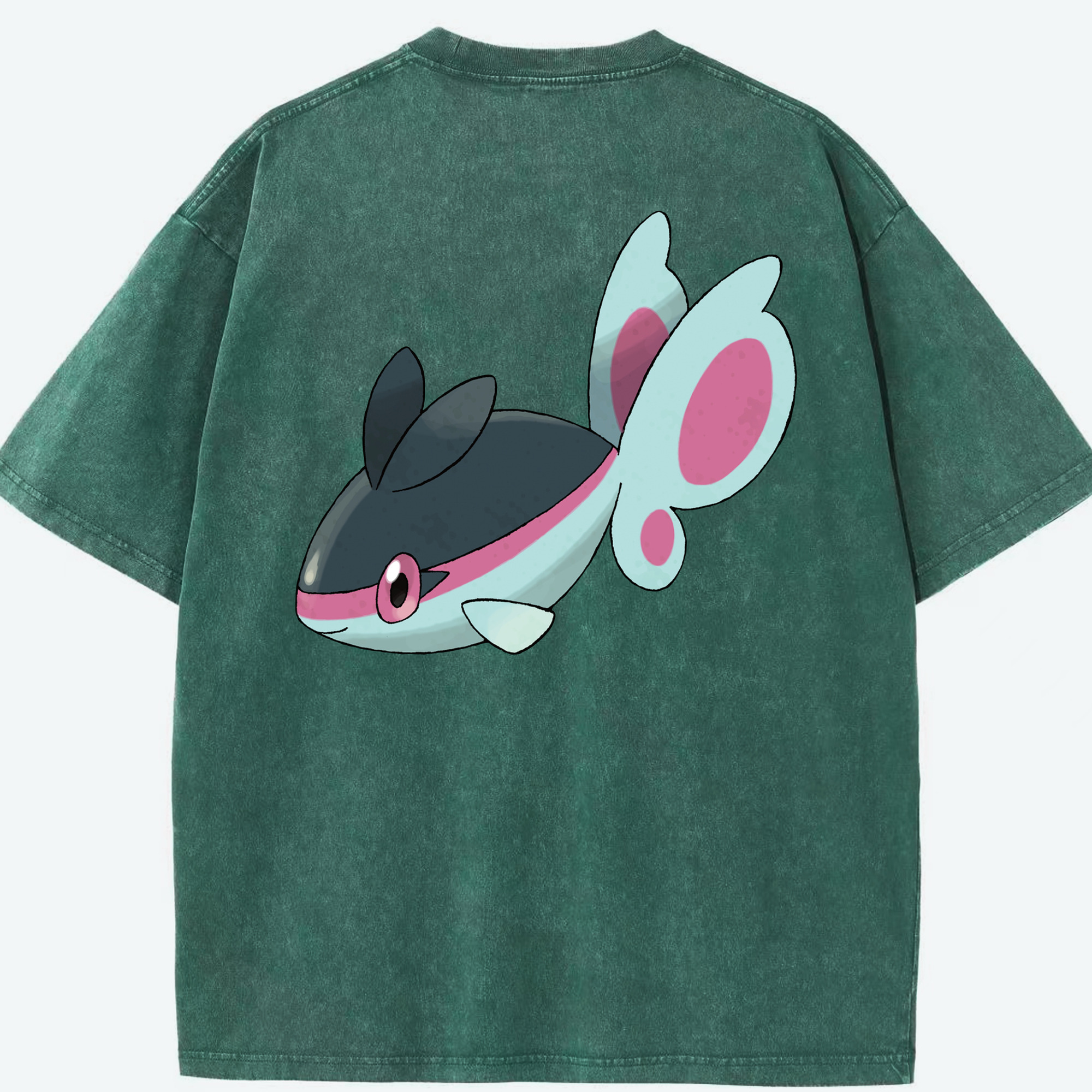 （画像用） ポケットモンスター Pokémon 綿100% ヴィンテージ風 半袖Tシャツ（背面プリント）